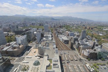 Sapporo kapalı gözlem güverte görünümünü 