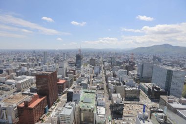 Sapporo kapalı gözlem güverte görünümünü 