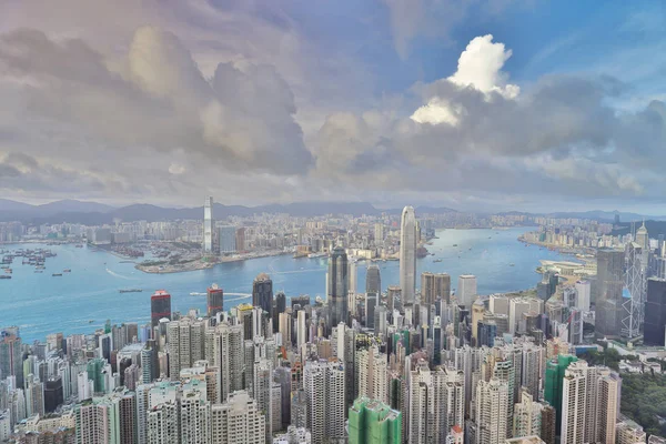 victoria peak Hong kong manzarası