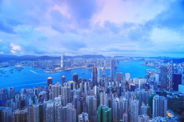 Hong Kong victoria Limanı geceleri