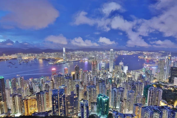 Hong Kong victoria Limanı geceleri