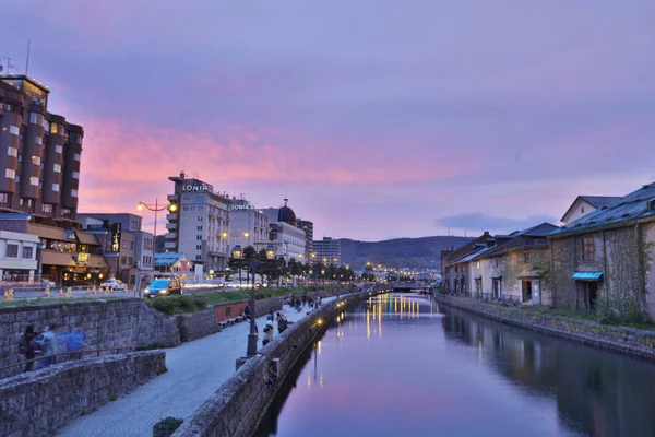 Otaru kanal landmark turist için ziyaret edin Japonya.