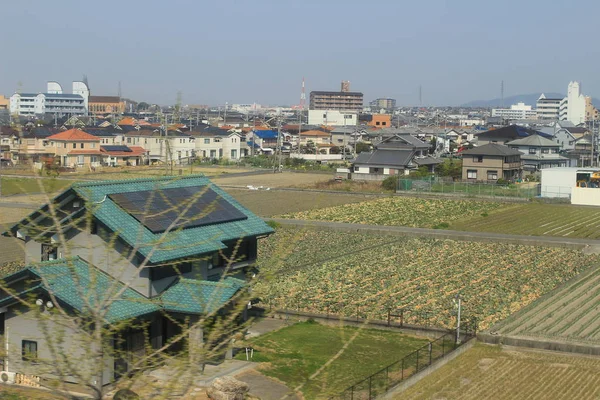  Osaka şehir manzaralı trenle