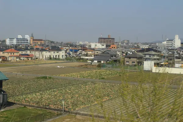  Osaka şehir manzaralı trenle
