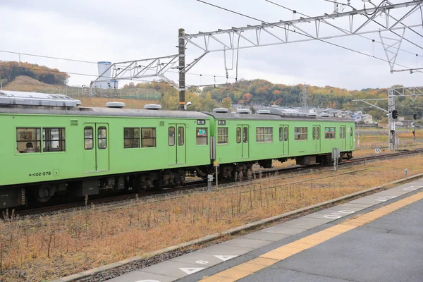 Jr west railway line — Stock Photo, Image