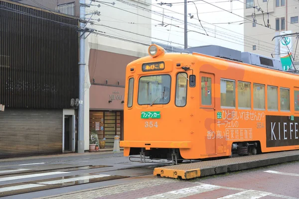 Straßenbahn in osaka, japan — Stockfoto