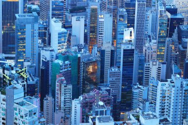 Hong Kong, manzarası panorama arasında Victoria Peak.