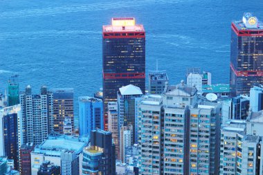 Hong Kong, manzarası panorama arasında Victoria Peak.