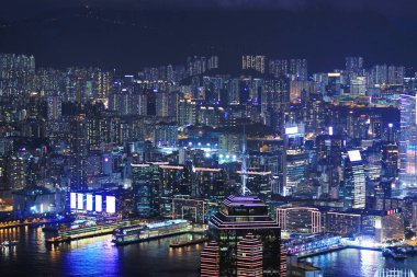 Hong Kong manzarası, victoria peak 2017