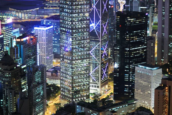 Hong Kong skyline at victoria peak 2017 — Stock Photo, Image
