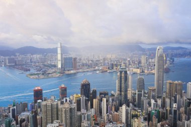 En yüksek Hong Kong kentsel mimari