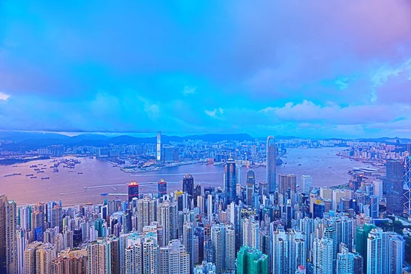 Hong Kong victoria Limanı geceleri