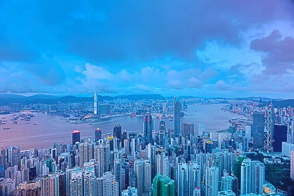 Hong Kong victoria Limanı geceleri