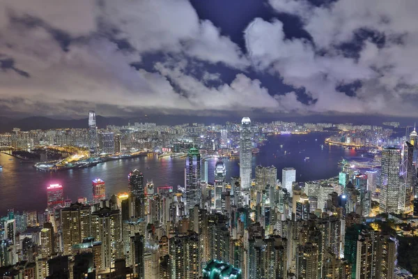 Hong kong Adası, victoria Limanı, gece