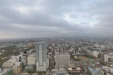 Sapporo, Japonya cityscape central hastanesinde.