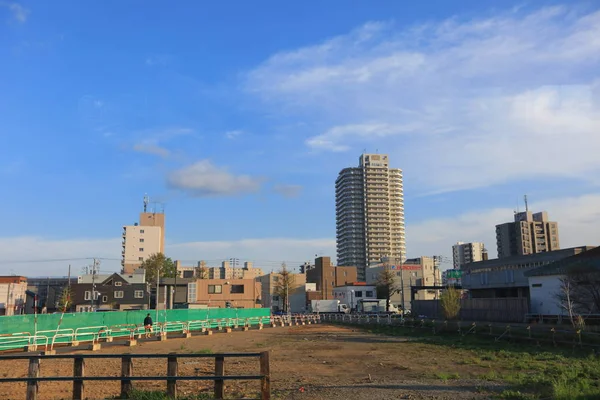 La vista del tren de Asahikawa — Foto de Stock
