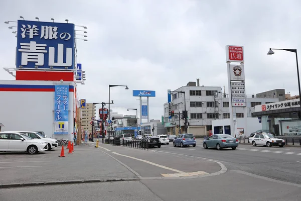 Street view of Edificios alrededor de la ciudad , —  Fotos de Stock