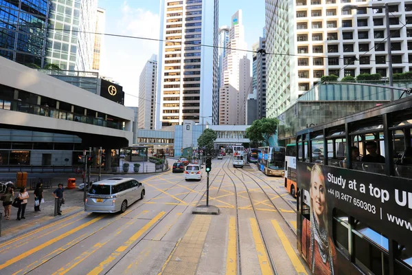 Bij weergave van sheung WAN-tram naar Centraal — Stockfoto