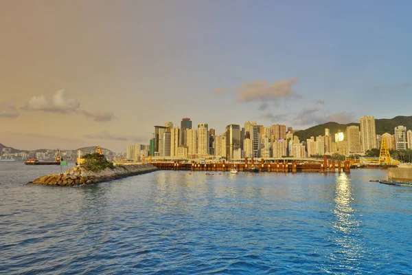 Causeway Bay Typhoon Shelter tyfon 2017 — Stockfoto