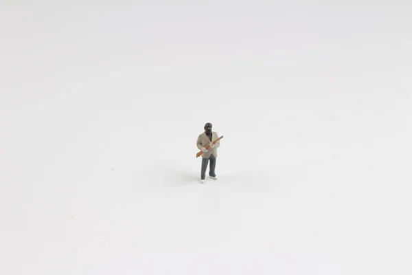 Gros plan sur le modèle de voleur miniature exposé — Photo