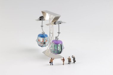 Teleferik sitesinde ile Mini figür