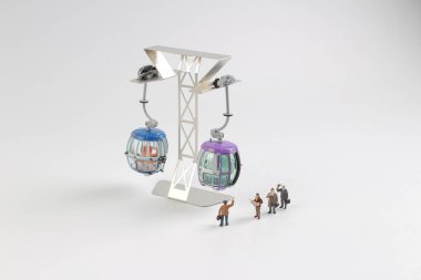 Teleferik sitesinde ile Mini figür