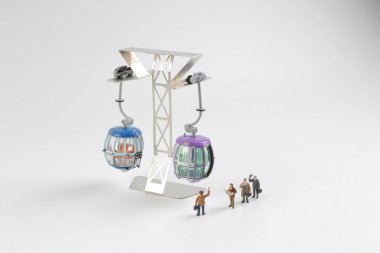 Teleferik sitesinde ile Mini figür