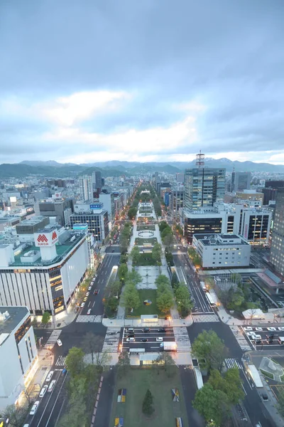 Sapporo, Hokkaido, Japán Odori Park. — Stock Fotó