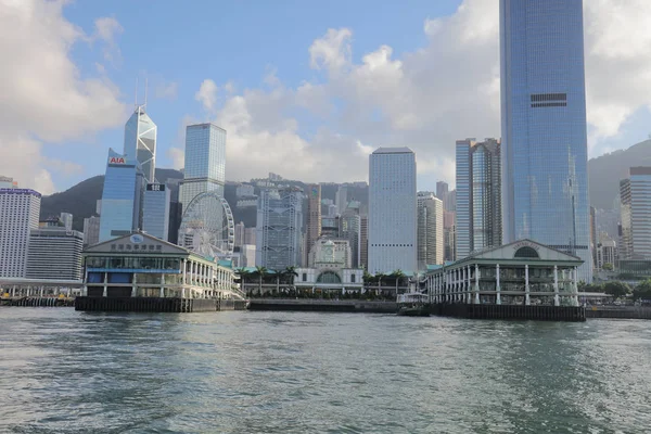 Точка для прийняття фото пейзаж у Гонконгу — стокове фото