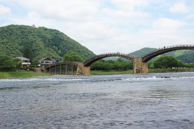 Nishiki nehir Iwakuni, Japonya
