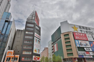 Sapporo Susukino alan geçiş, öğleden sonra