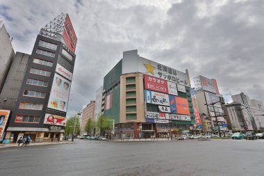Sapporo Susukino alan geçiş, öğleden sonra