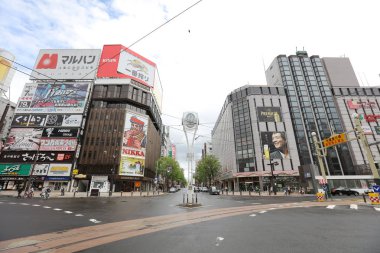 Sapporo Susukino alan geçiş, öğleden sonra