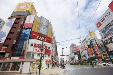 Sapporo Susukino alan geçiş, öğleden sonra