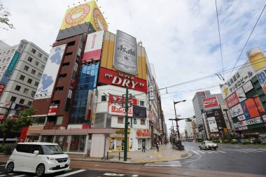 Sapporo Susukino alan geçiş, öğleden sonra