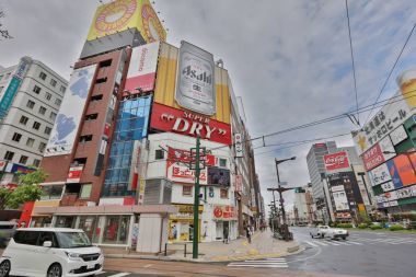 Sapporo Susukino alan geçiş, öğleden sonra