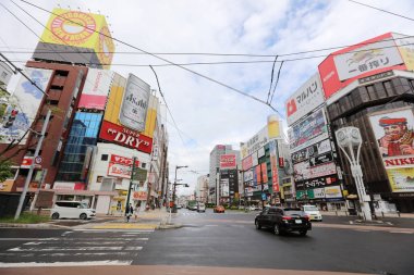 Sapporo Susukino alan geçiş, öğleden sonra