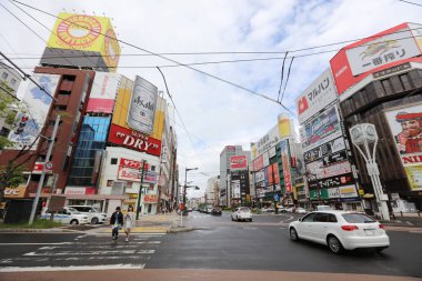Sapporo Susukino alan geçiş, öğleden sonra