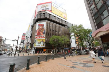 Sapporo Susukino alan geçiş, öğleden sonra