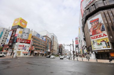 Sapporo Susukino alan geçiş, öğleden sonra