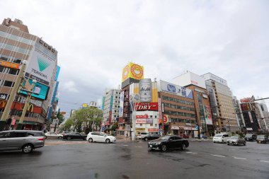 Sapporo Susukino alan geçiş, öğleden sonra