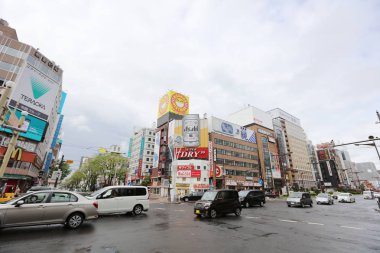 Sapporo Susukino alan geçiş, öğleden sonra
