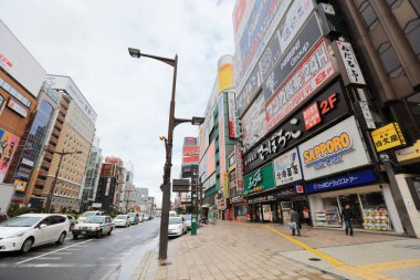 Sapporo Susukino alan geçiş, öğleden sonra