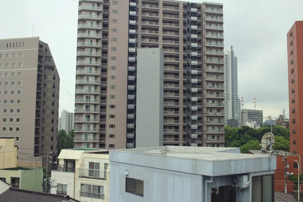 Fora da vista do trem no japão — Fotografia de Stock