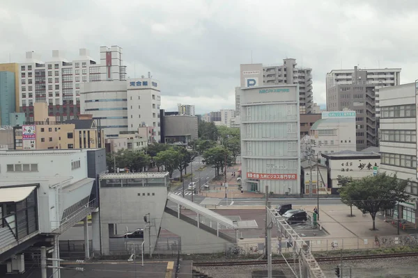 Widok z Kokura w pociągu — Zdjęcie stockowe