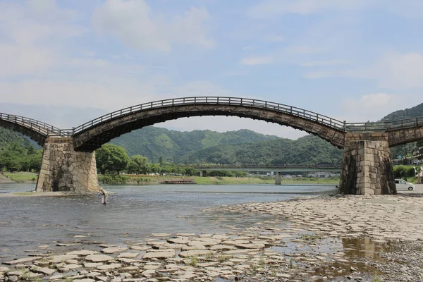 Kintai most přes řeku Nishiki — Stock fotografie