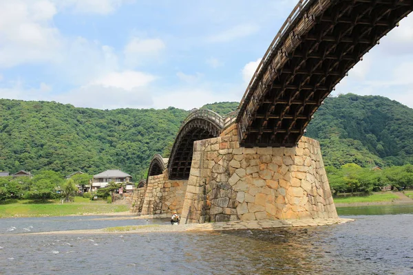 Kintai Bridge, en av de äldsta i Japan — Stockfoto