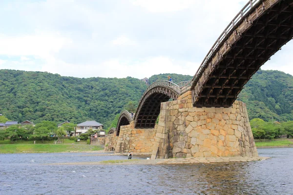 Kintai-Kyo híd Iwakuni, Hiroshima, Japán — Stock Fotó