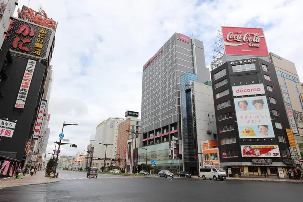 Área de Sapporo Susukino cruzando por la tarde — Foto de Stock