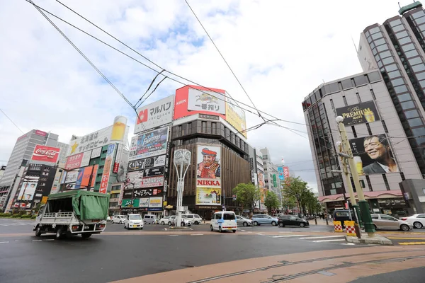 Sapporo Susukino alan geçiş, öğleden sonra